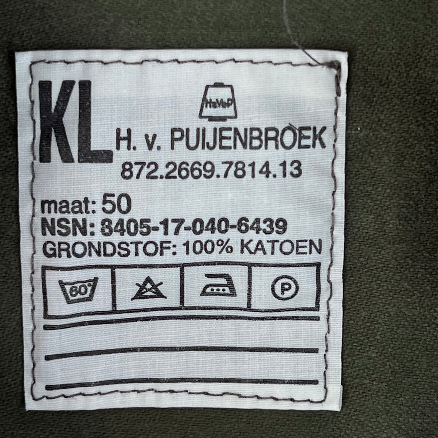 Dutch Army Olive Drab Coveralls - Large