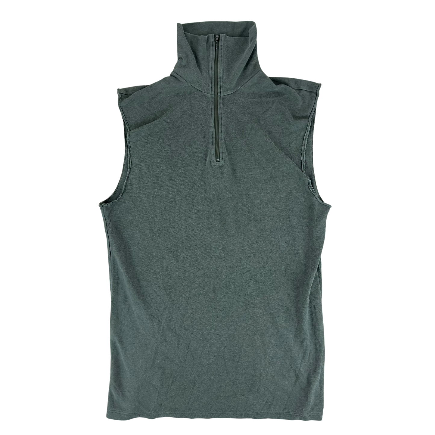 French Army Norgie Pullover Vest 80s Sage Grey - Medium