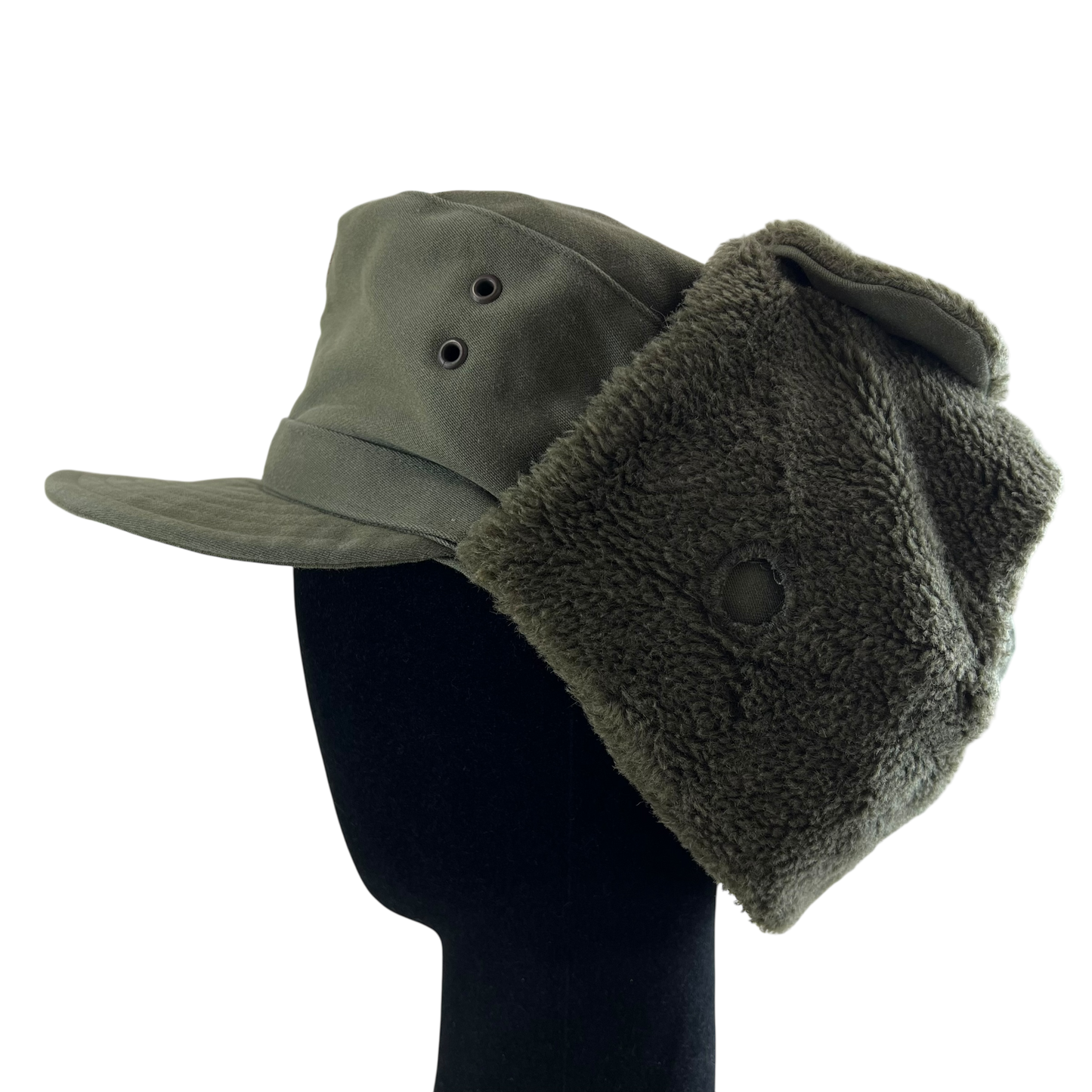 Austrian Army Olive Drab Cold Weather Trapper Cap - Medium 58cm