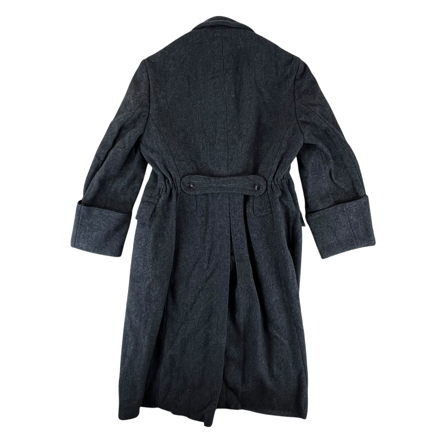 Bulgarian People's Army 80s Grey Wool Greatcoat - Medium