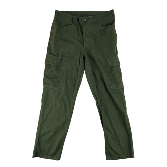 Austrian Army Olive Green Fatigue Trousers - W35 L31