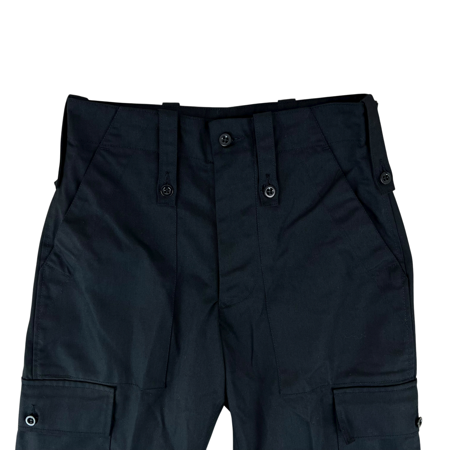 British Army Black Fatigue Work Trousers - W28 L27.5