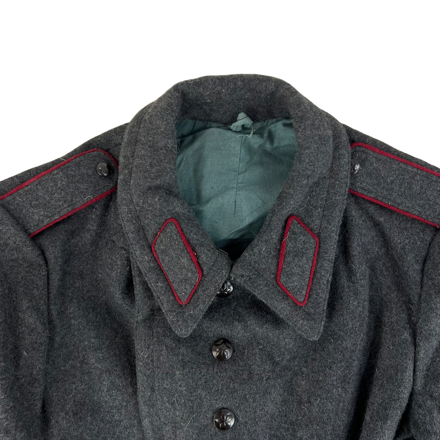 Bulgarian People's Army 80s Grey Wool Greatcoat - Large