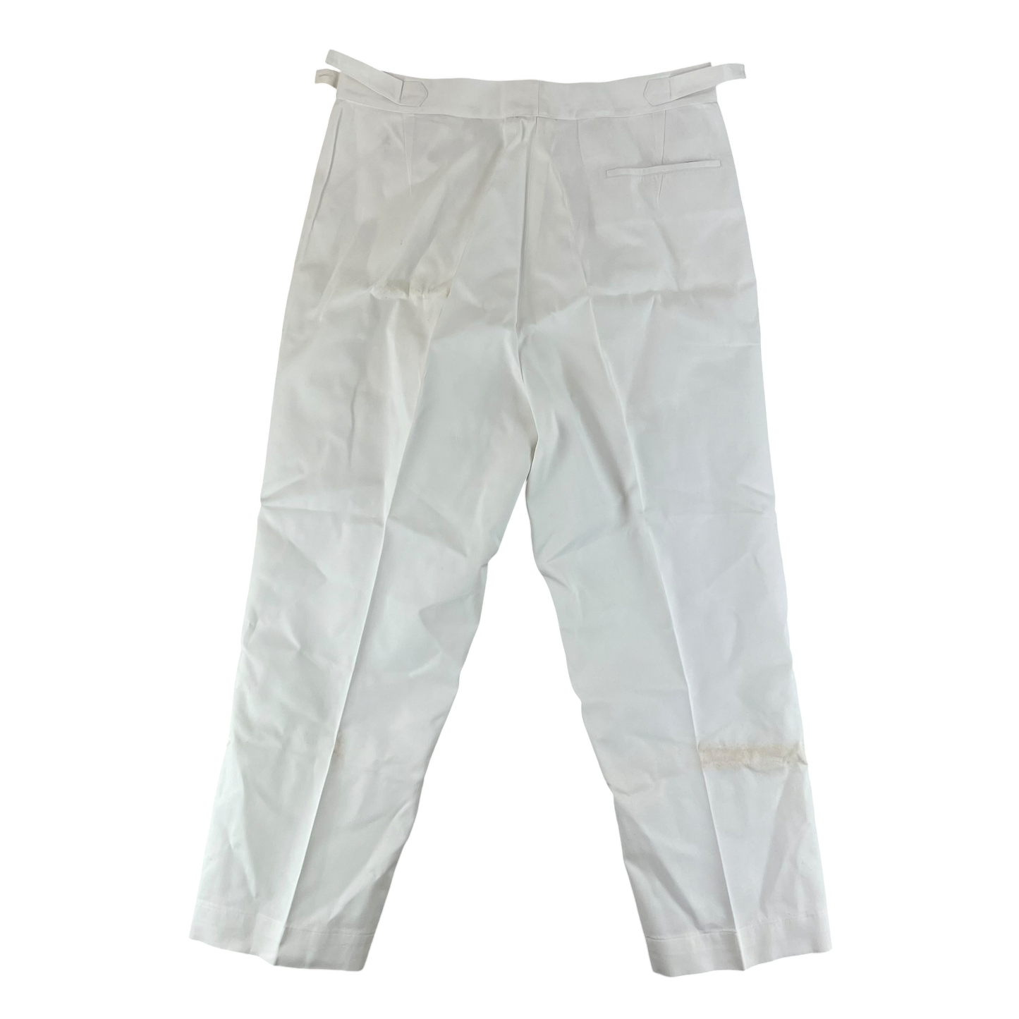 British Merchant Navy 50s Tropical White Trousers - W34 L29
