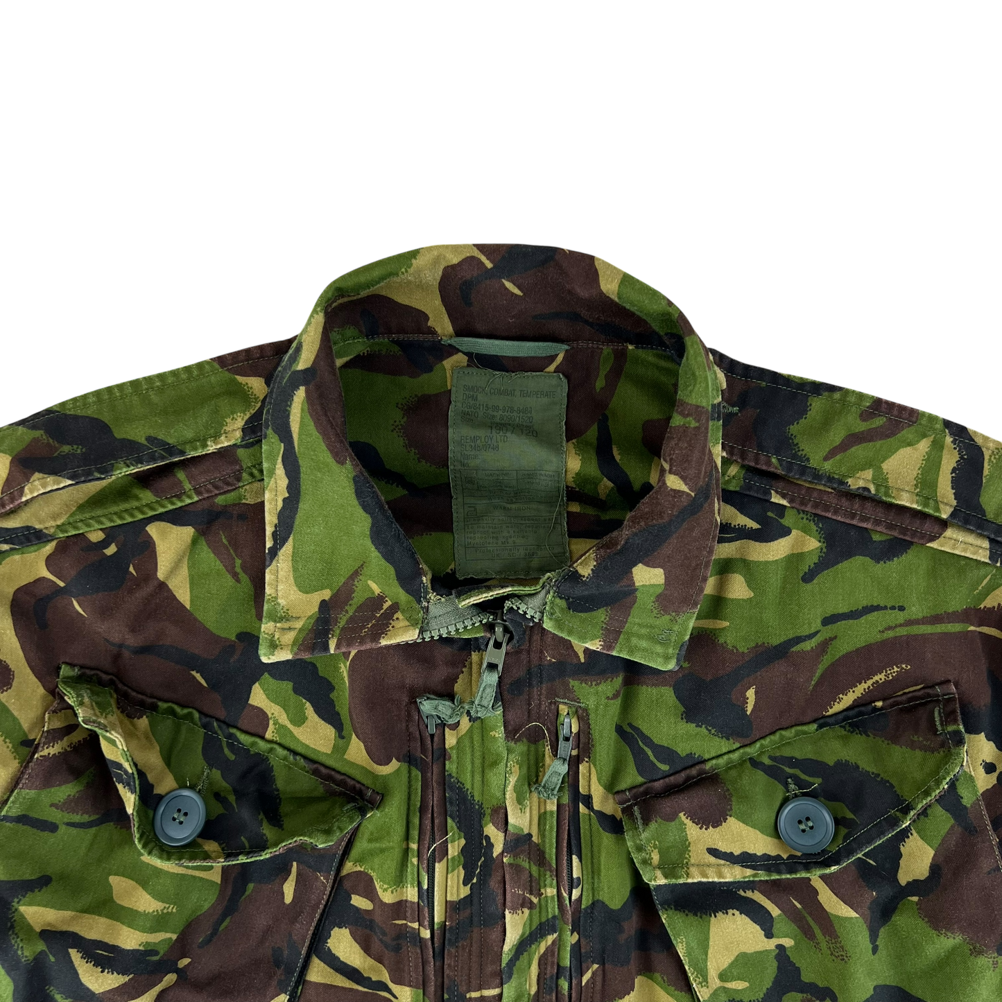 British Army 84 Pattern Woodland DPM Camo Combat Smock - X Large 190/120