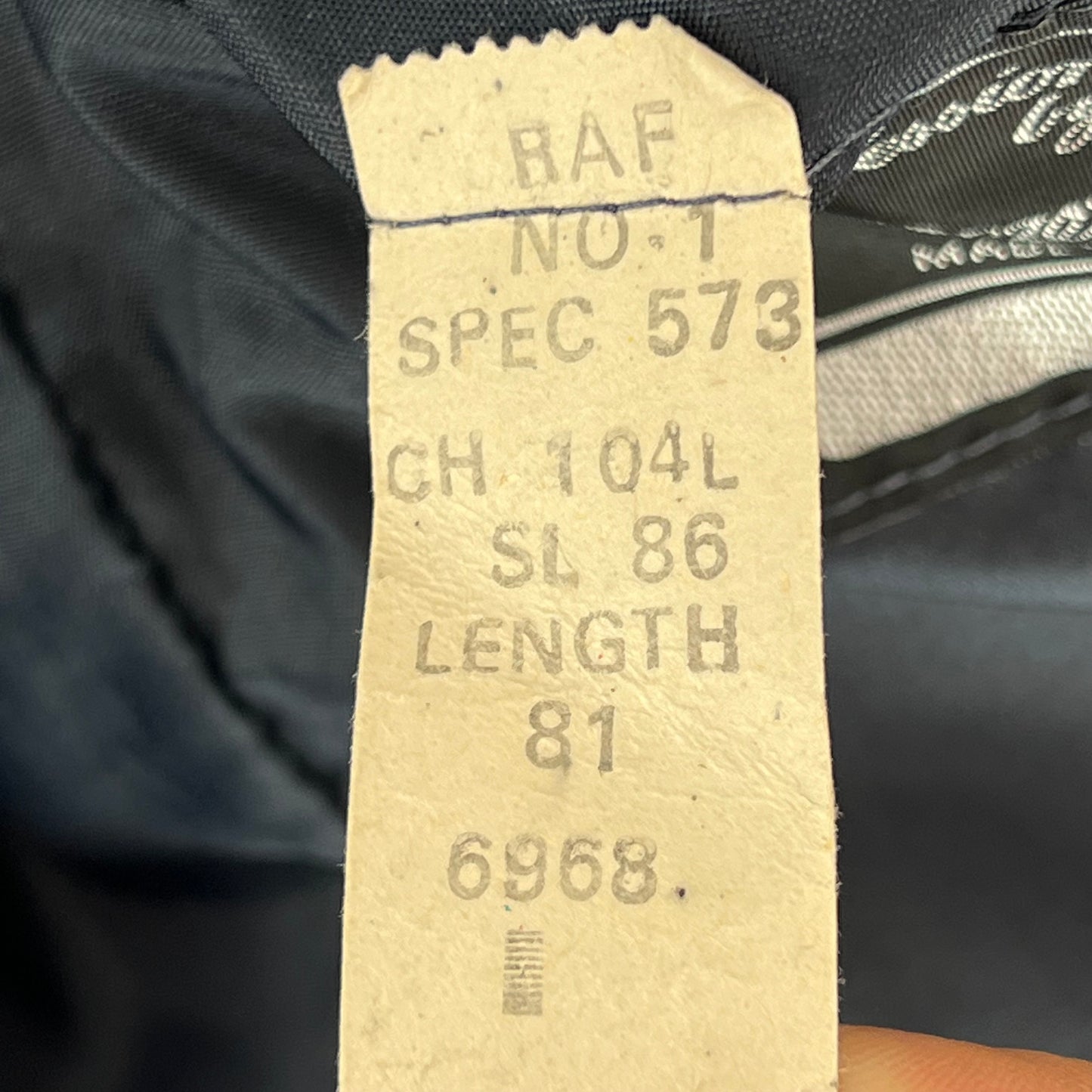 British Royal Air Force No. 1 Dress Jacket w/ Belt - Medium