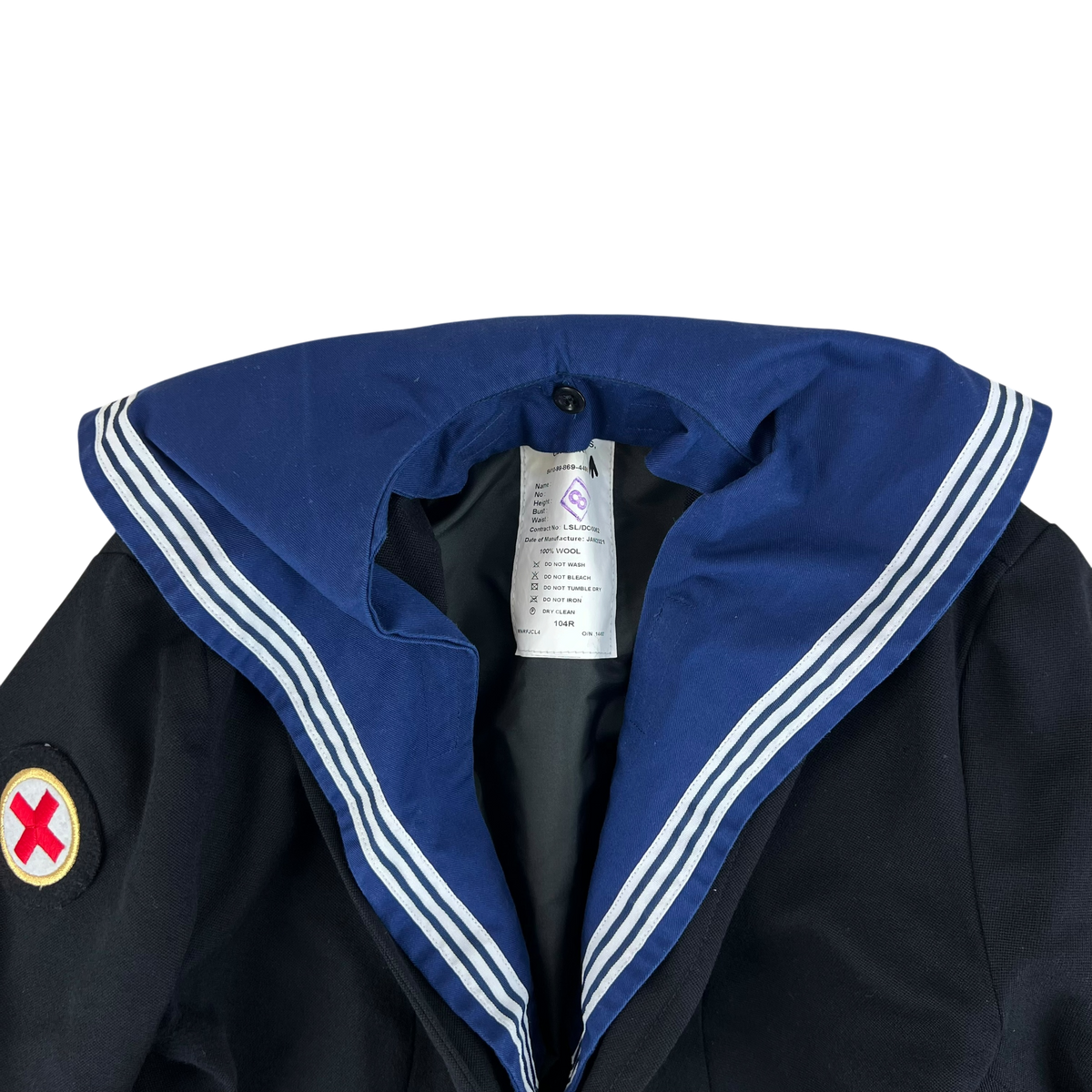 British Royal Navy Women's Class II Jumper Sailor's Top - Medium 104R