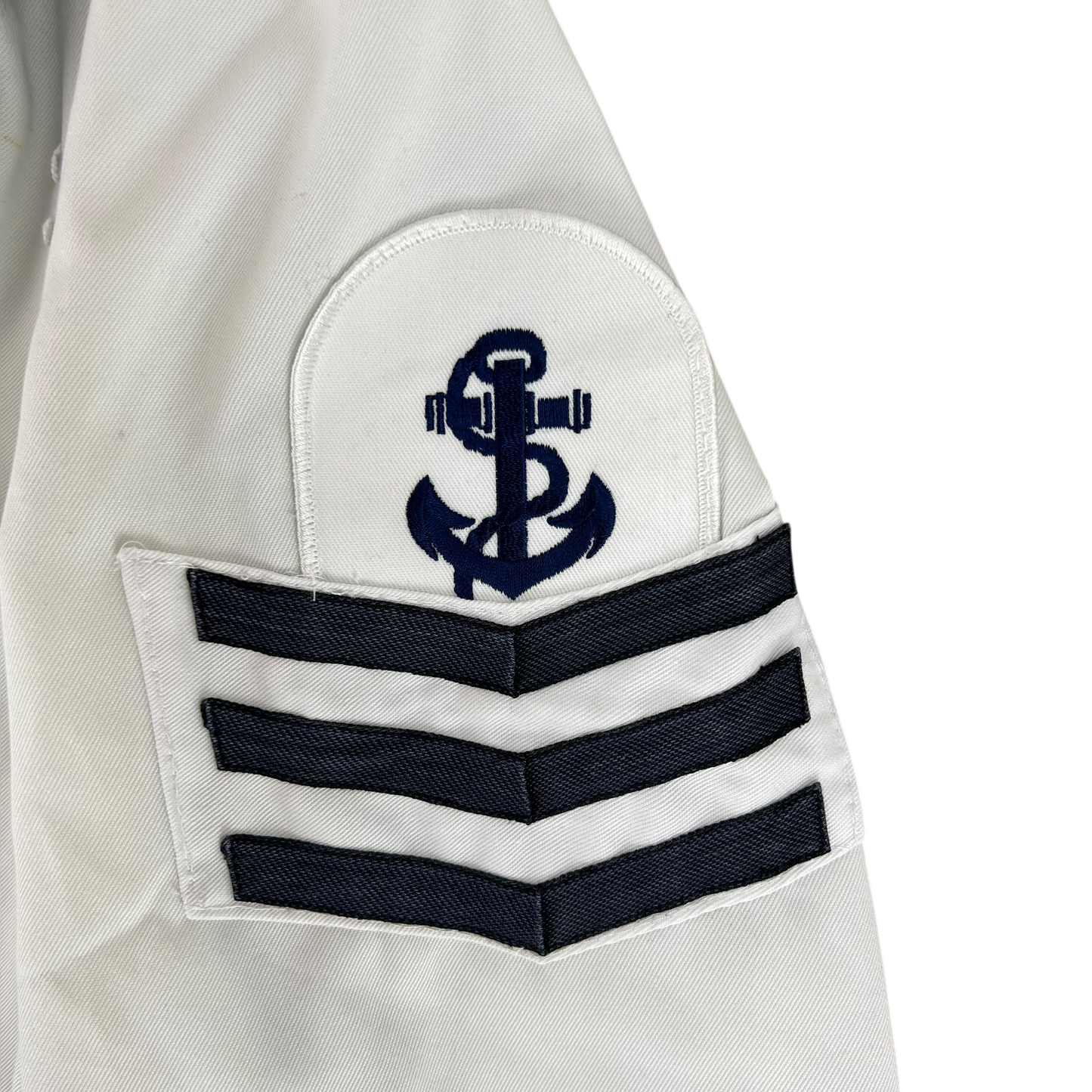 British Royal Navy Class II White Jumper Sailor's Top - X Large 188/124