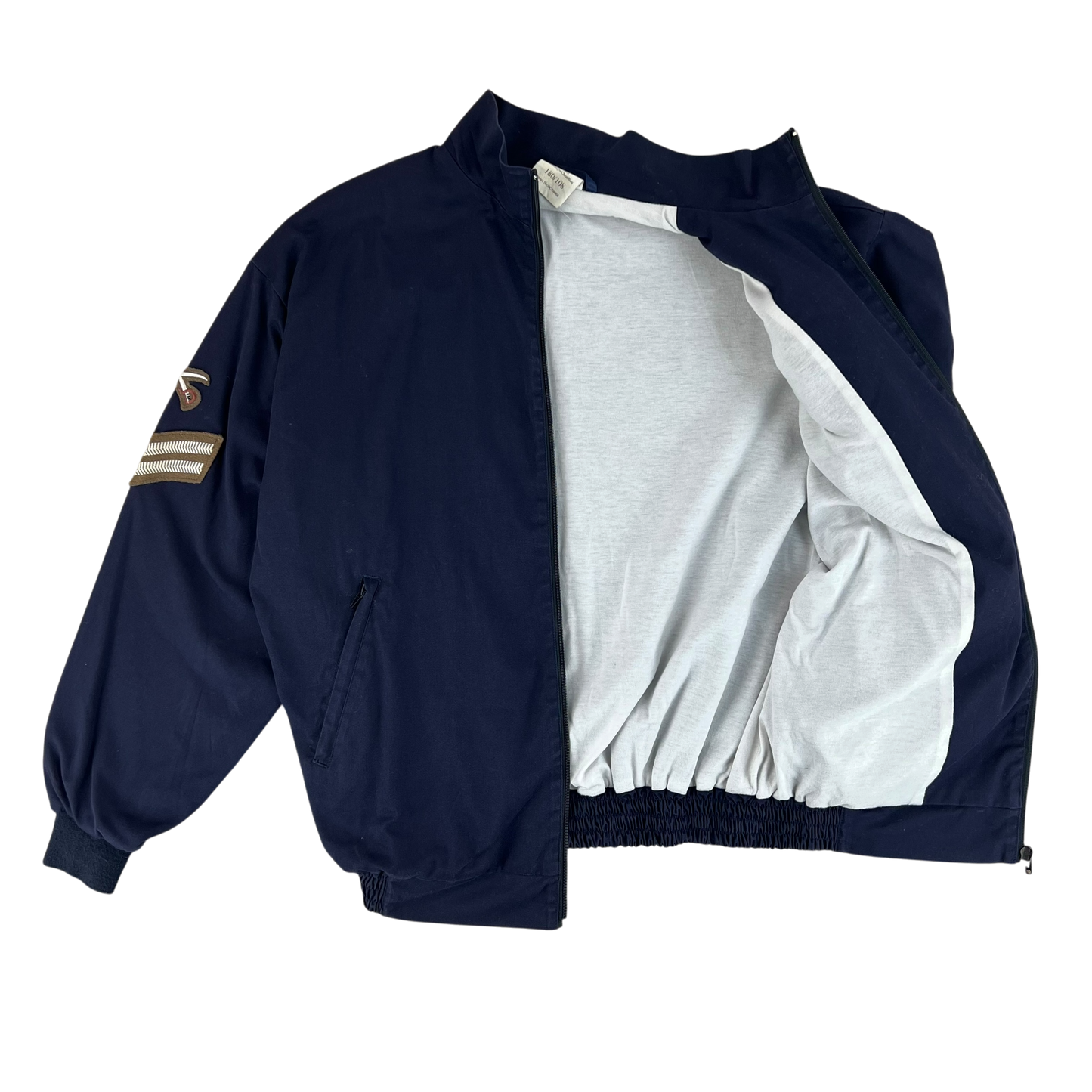 British Army / Tri-Services Navy Blue PTI Tracksuit Top Jacket - Large