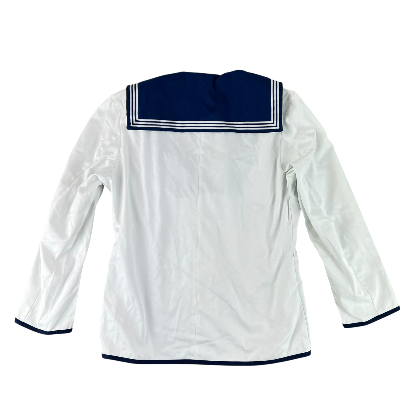 British Royal Navy Class II White Jumper Sailor's Top - Large 176/108