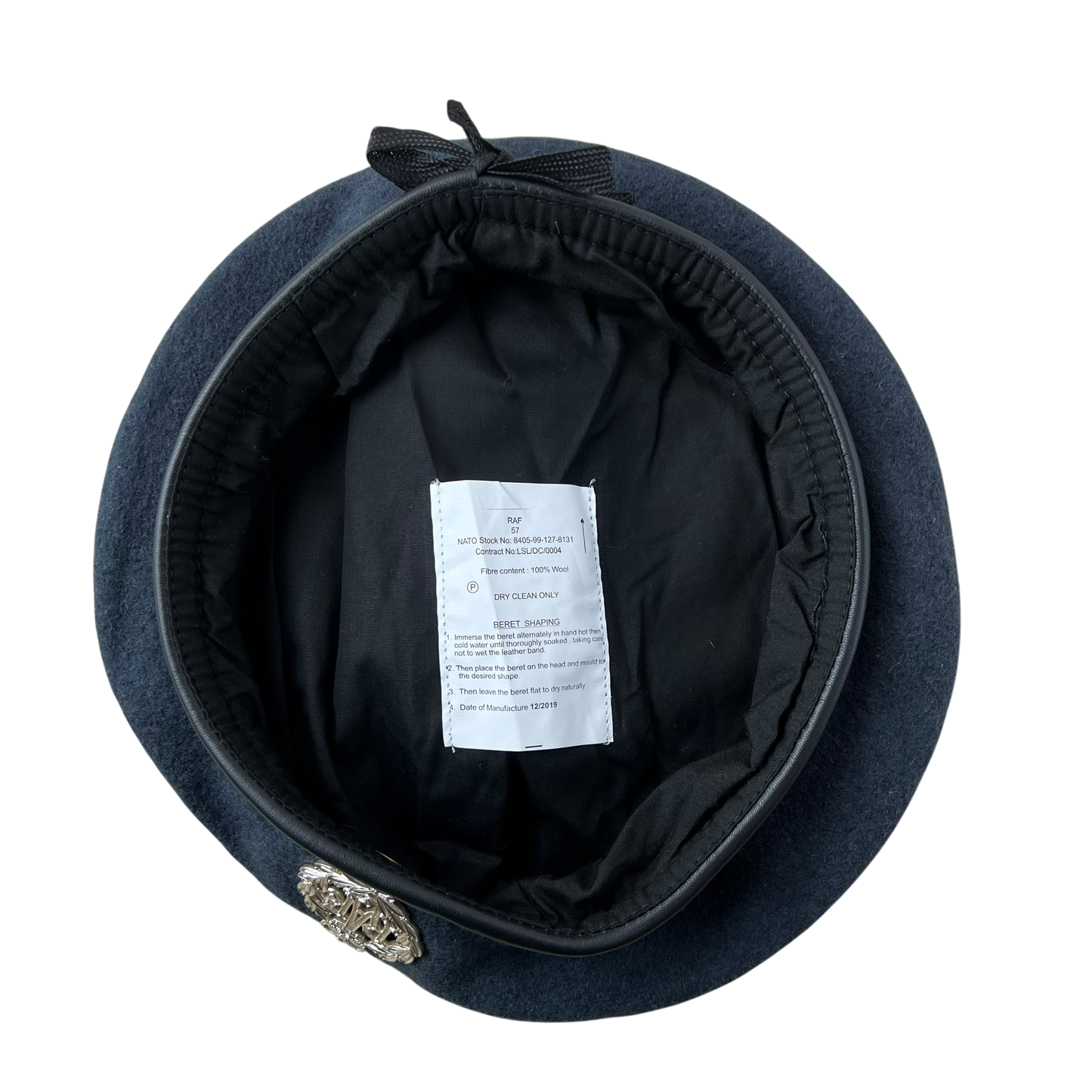 British RAF Beret w/ Badge - Medium 57cm
