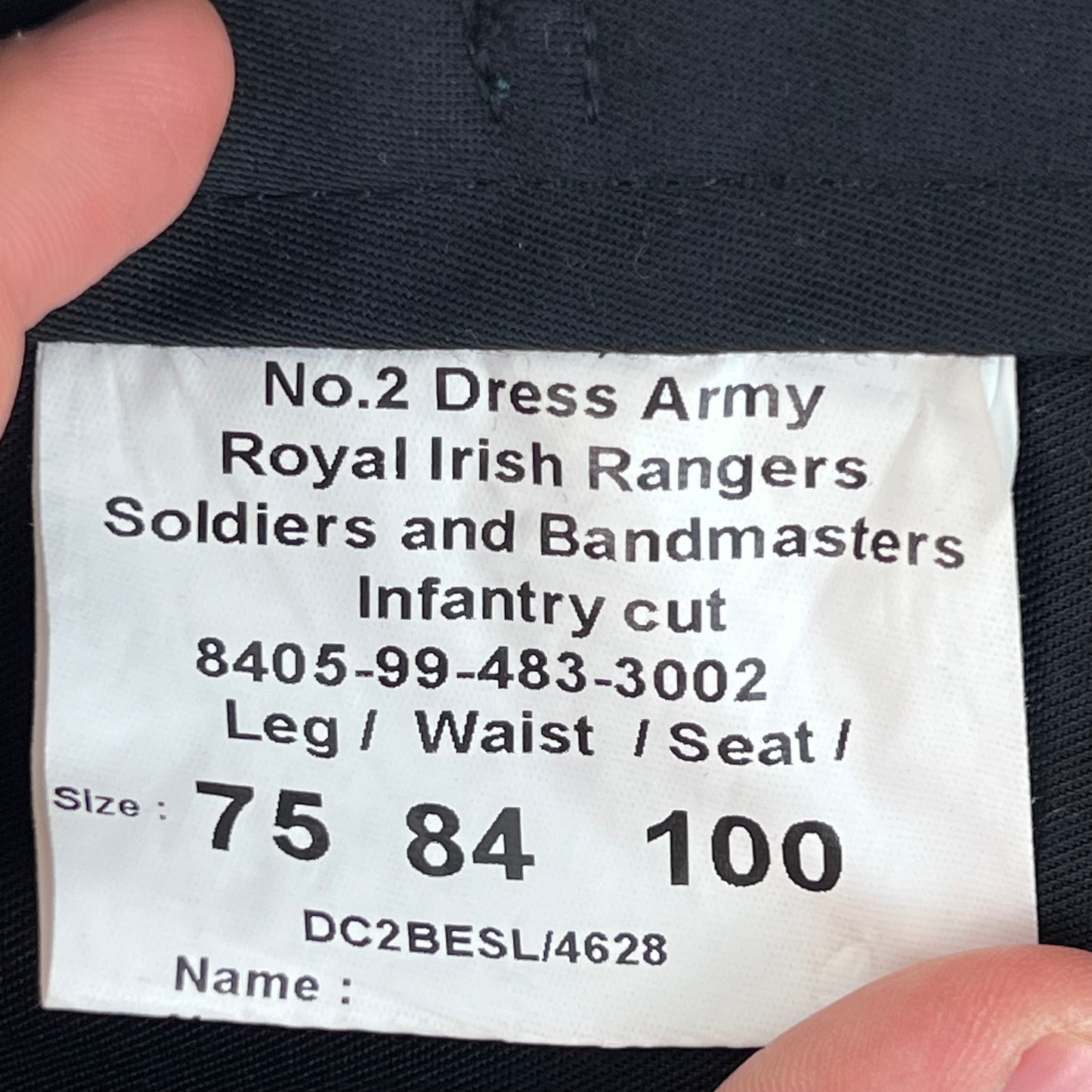 British Army Royal Irish Rangers No. 2 Dress Trousers - W33 L27