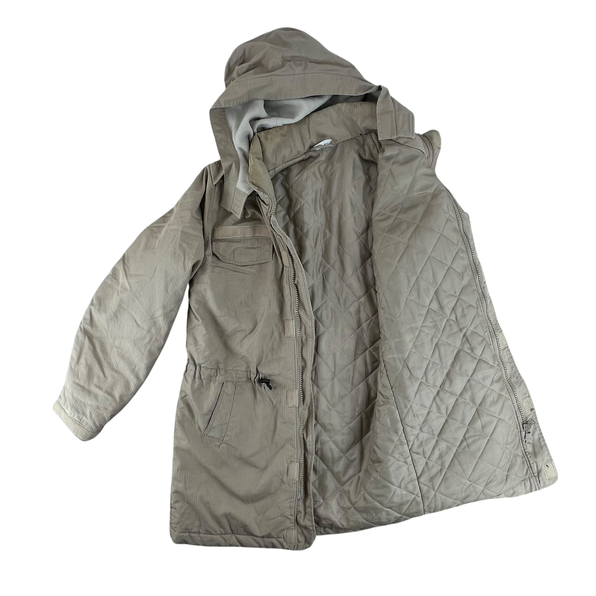 Romanian Army Tan Thermal Ripstop Parka Coat - Large