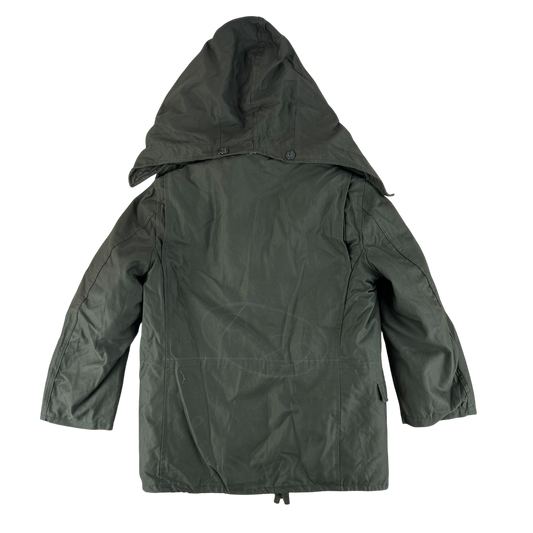 Greek Army M65 Olive Green Jacket w/ Thermal Liner - Medium