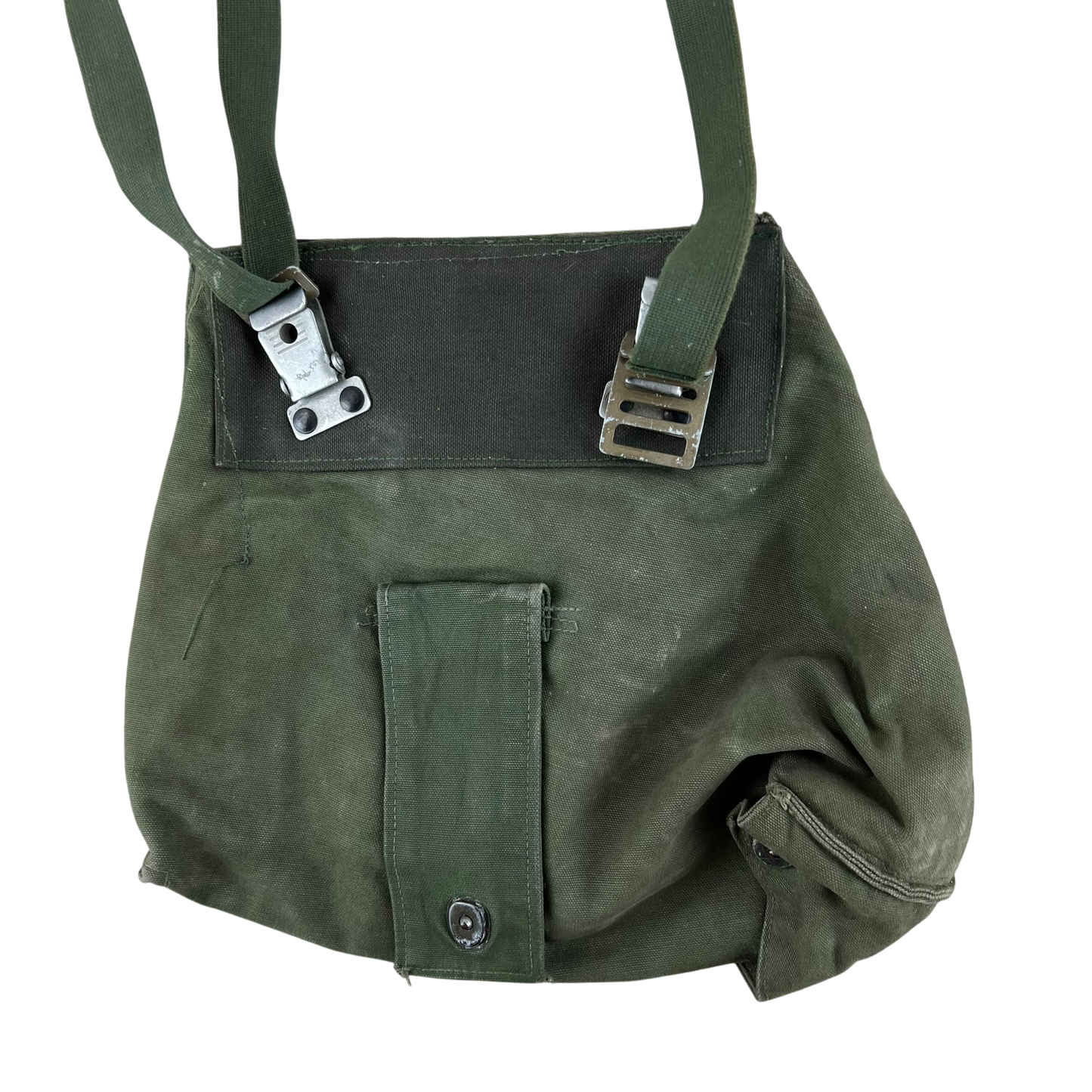 Swedish Army M51 Bag Gas Mask Haversack Olive Green Canvas