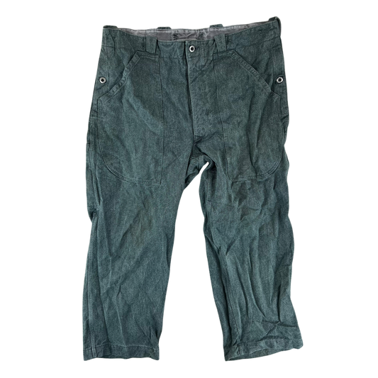 Swiss Army 60s Sage Green Denim Work Trousers - W42 L26