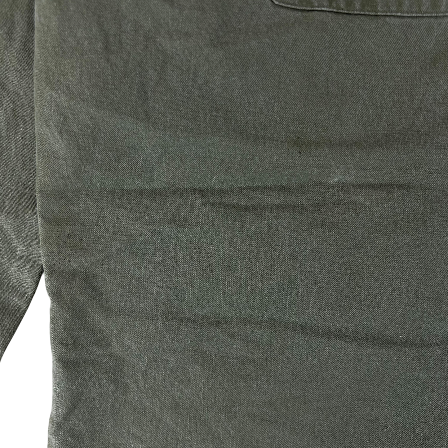 British Army Mens Olive Green Cotton Shirt Long Sleeve - X Large C47/48