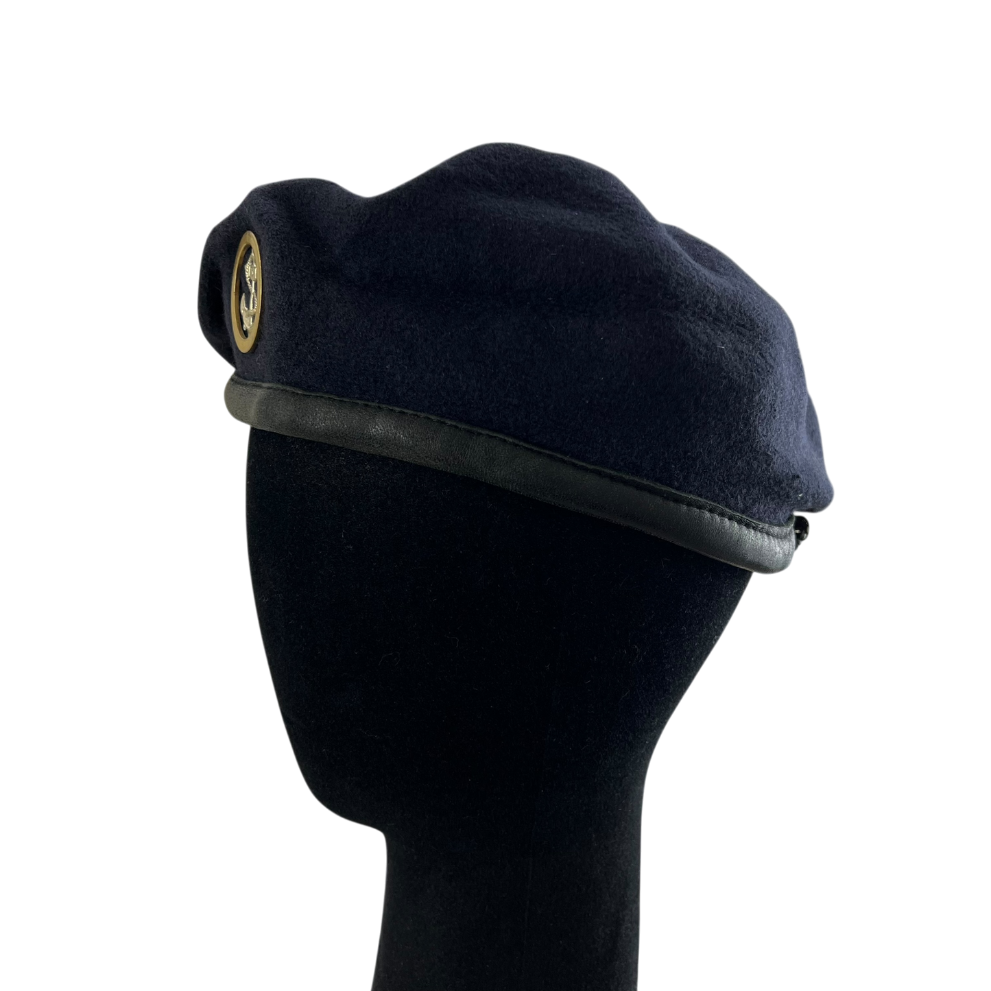 British Royal Navy Beret w/ Badge - Ratings Badge - Medium 58cm