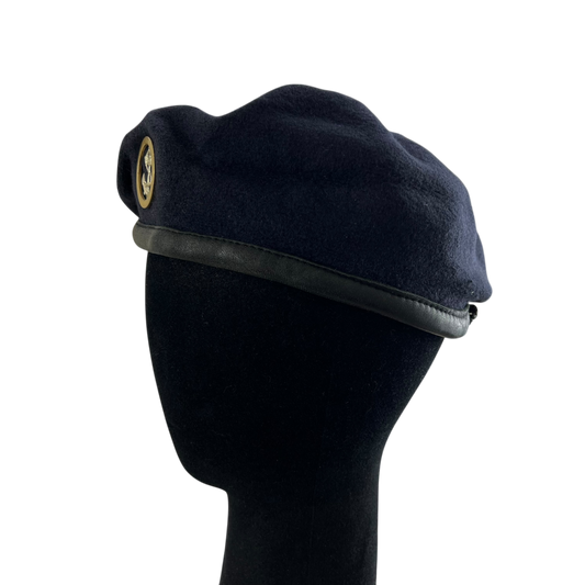 British Royal Navy Beret w/ Badge - Ratings Badge - Medium 58cm
