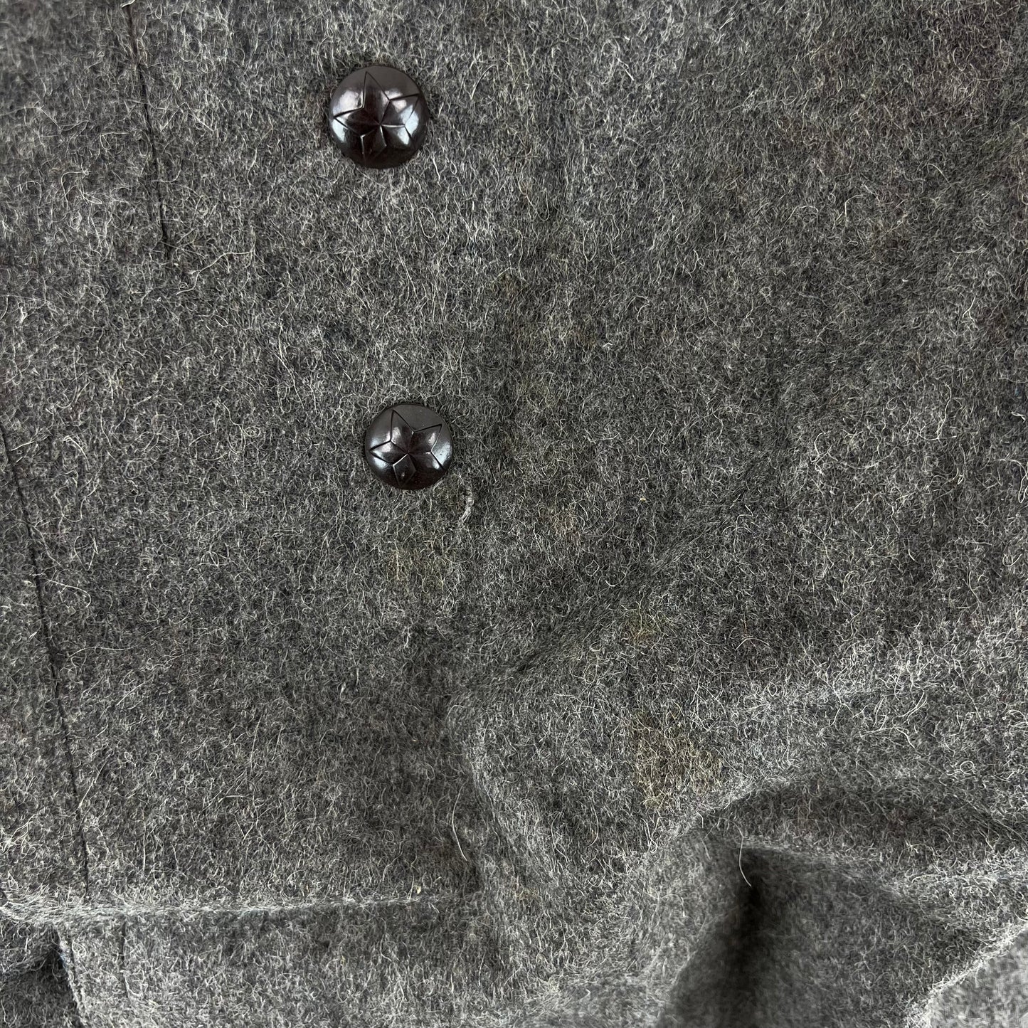 Bulgarian People's Army 50s Grey Wool Greatcoat - Small