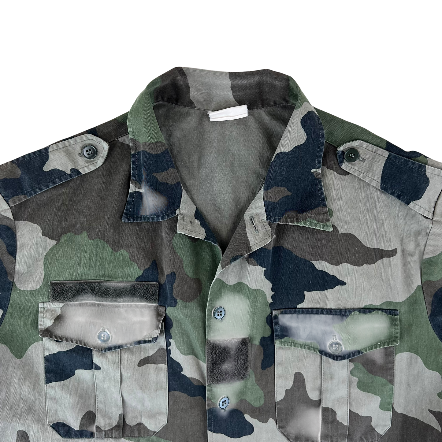 French Army CCE Camo Short Sleeve Field Shirt - Large