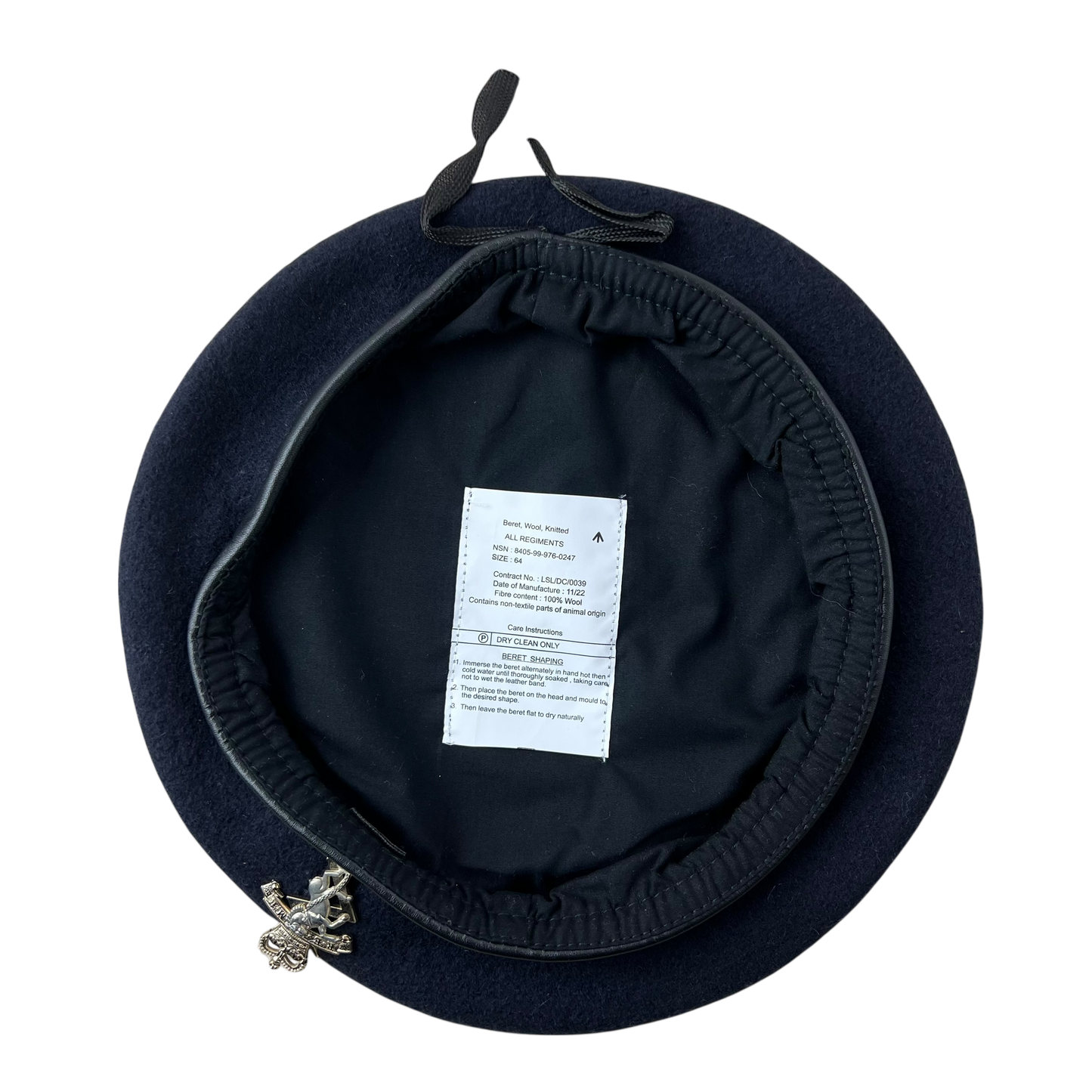 British Army Beret w/ Badge - REME - XX Large 64cm