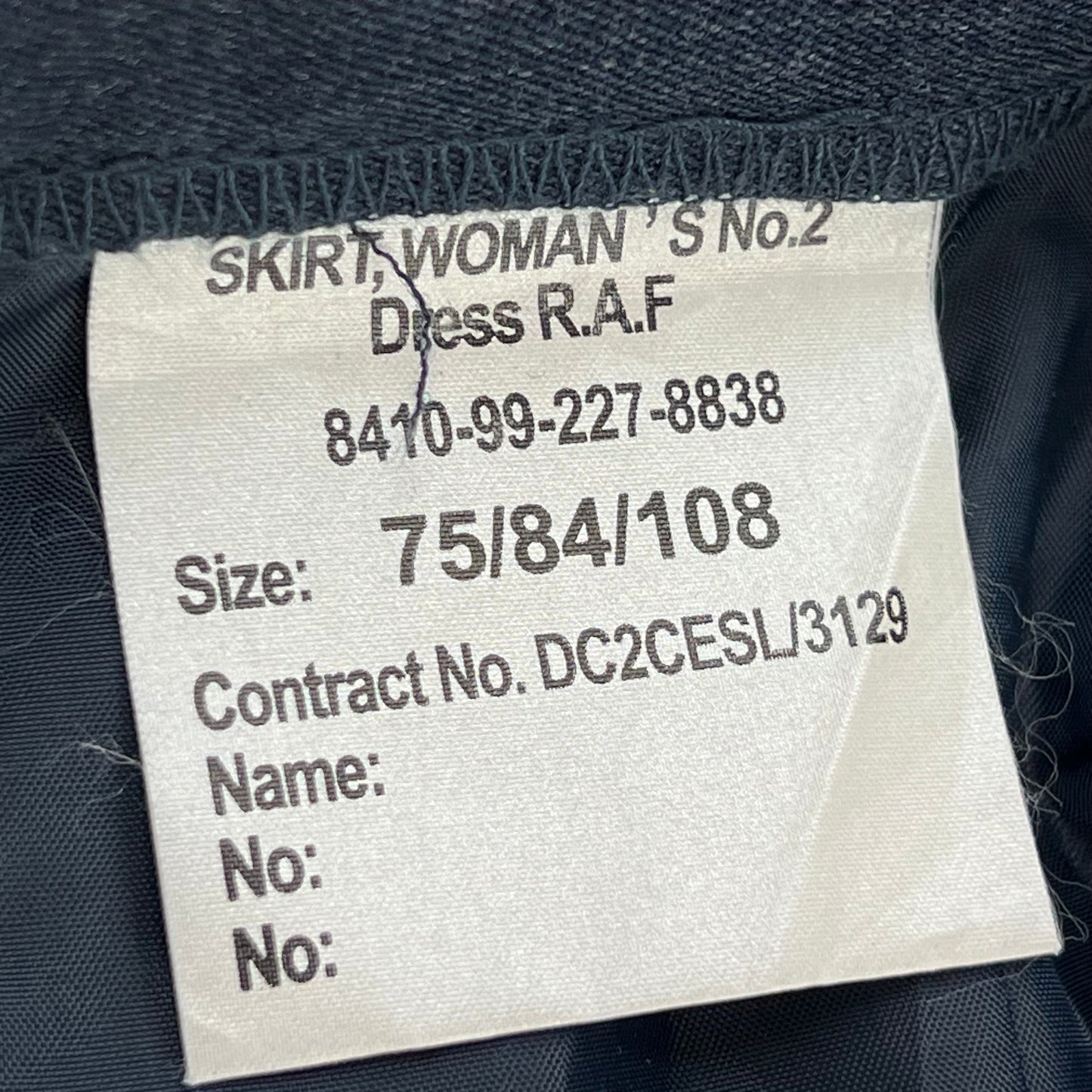 British Royal Air Force Women's Dress Skirt - W33 L30
