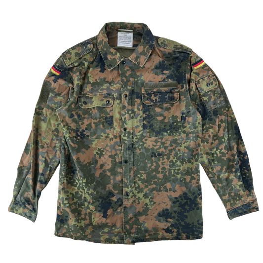 German Army Flecktarn Camouflage Long Sleeve Field Shirt - X Large GrNr 20