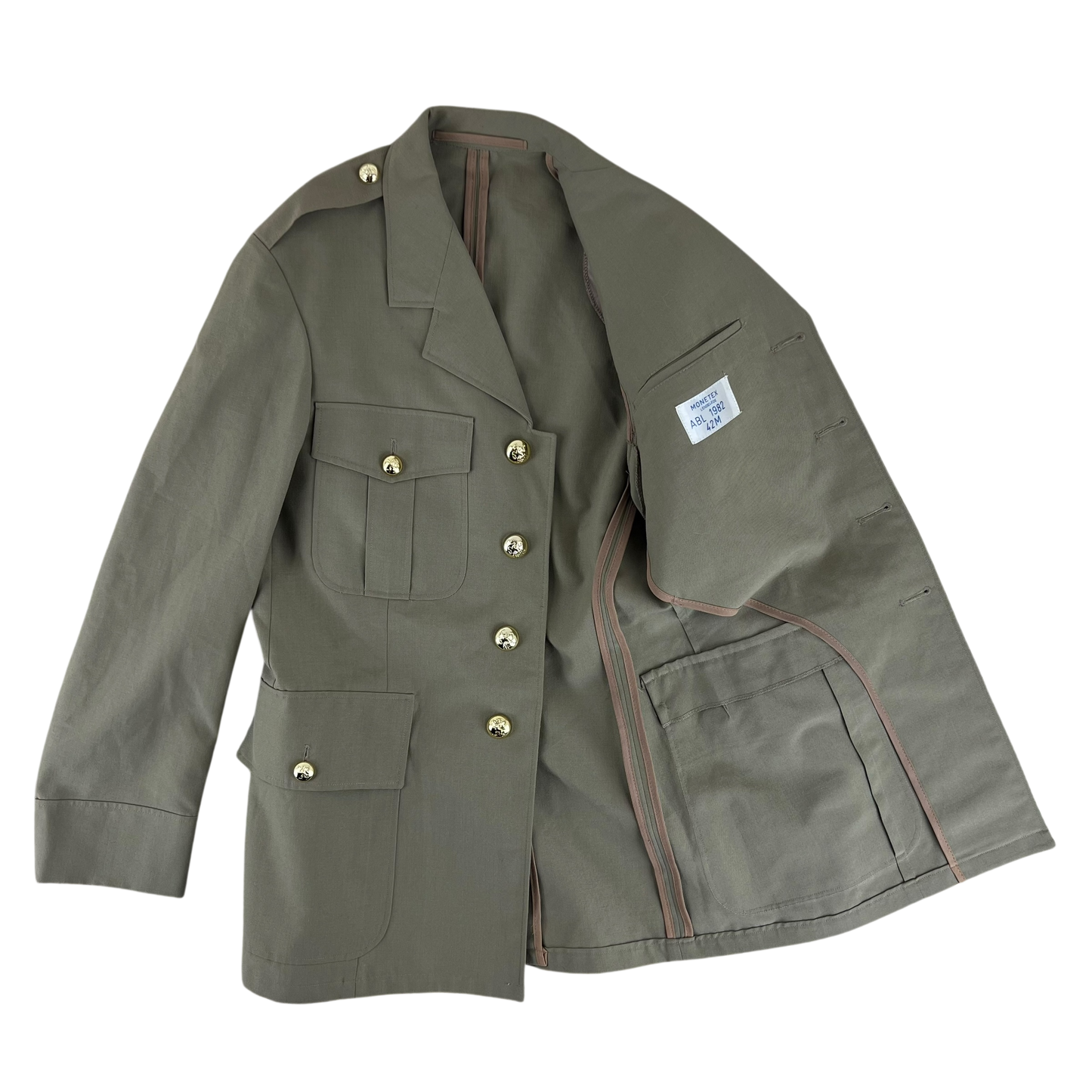 Belgian Army Stone Tropical Dress Jacket - Small