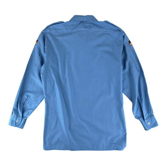 German Navy Blue Long Sleeve Field Shirt - Large GrNr 3