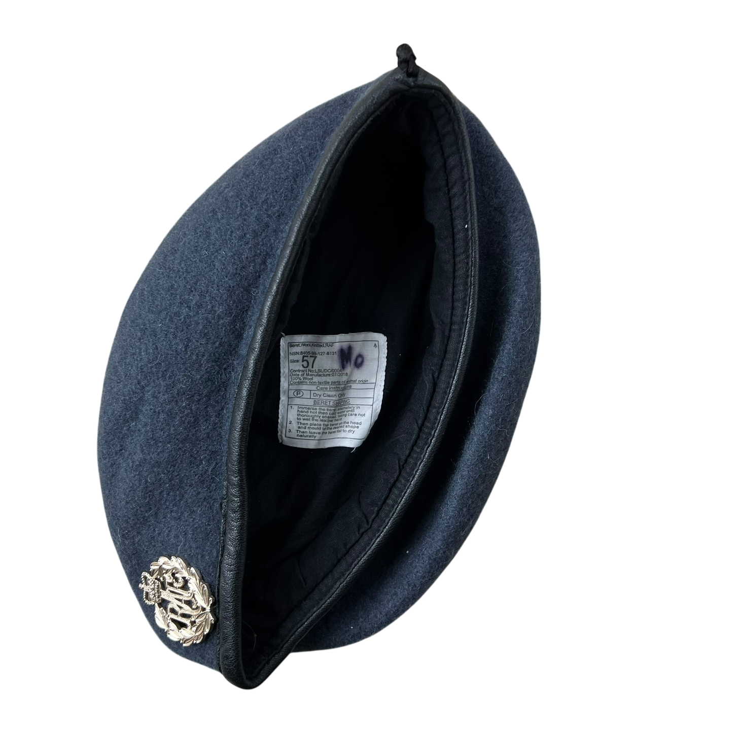 British RAF Beret w/ Badge - Medium 57cm