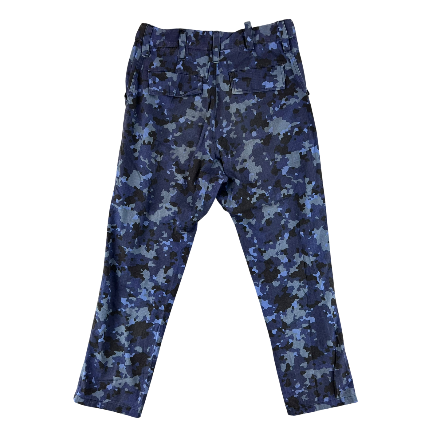 Romanian Navy M2017 Blue Camouflage Ripstop Trousers - W33 L28