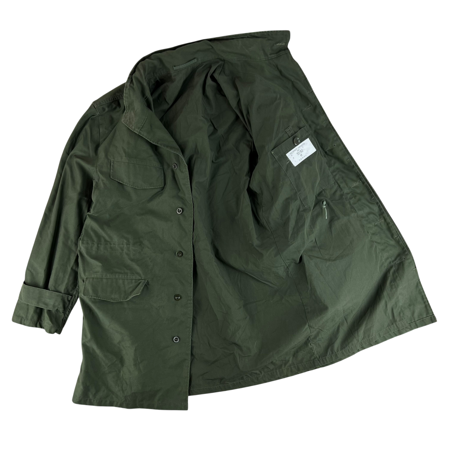 Belgian Army M88 Olive Green Coat - Large