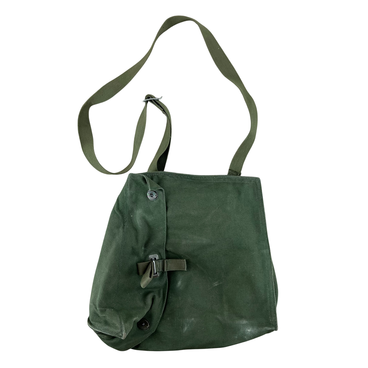 Swedish Army M51 Bag Gas Mask Haversack Olive Green Canvas