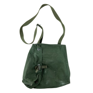 Swedish Army M51 Bag Gas Mask Haversack Olive Green Canvas