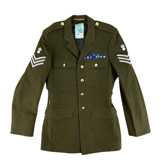 British Army 1980 Pattern No. 2 Olive Green Dress Jacket - Royal Engineers - Medium 176/96