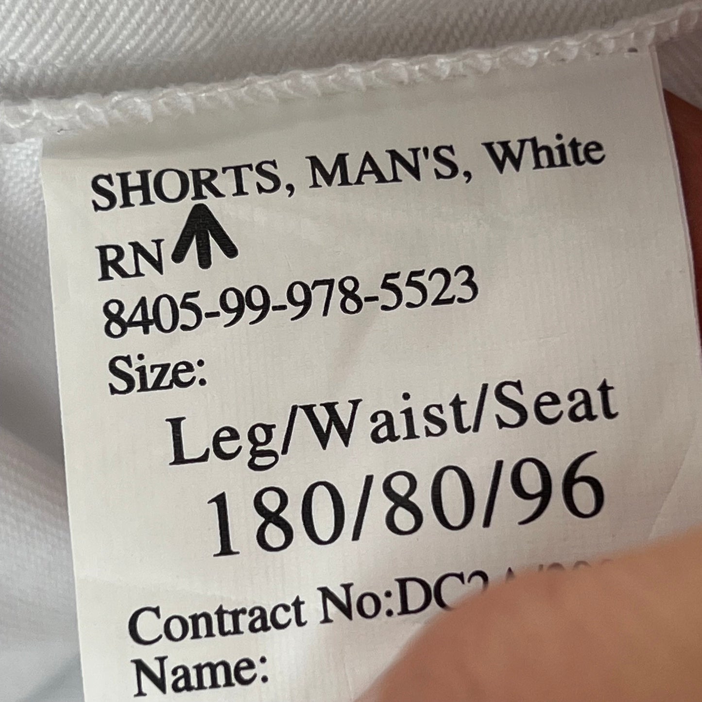 British Royal Navy White Dress Shorts - W32 180/80