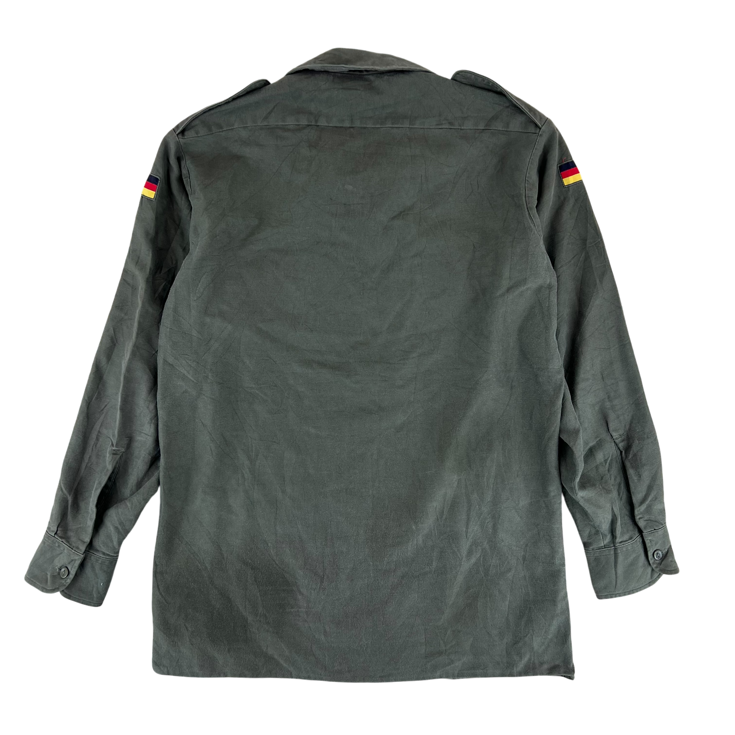 German Army Olive Green Long Sleeve Field Shirt - Medium 39/40