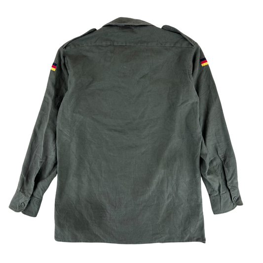 German Army Olive Green Long Sleeve Field Shirt - Medium 39/40