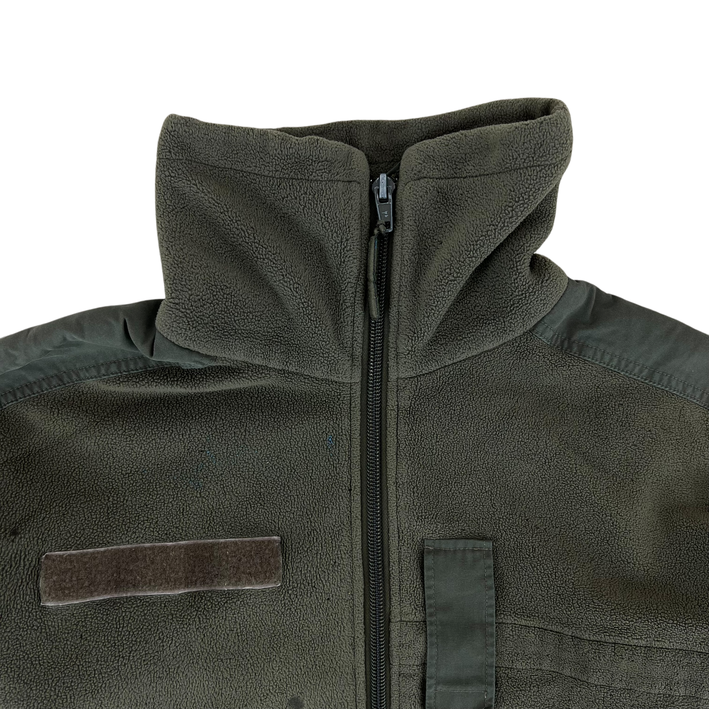 Austrian Army Olive Fleece Cardigan - Medium