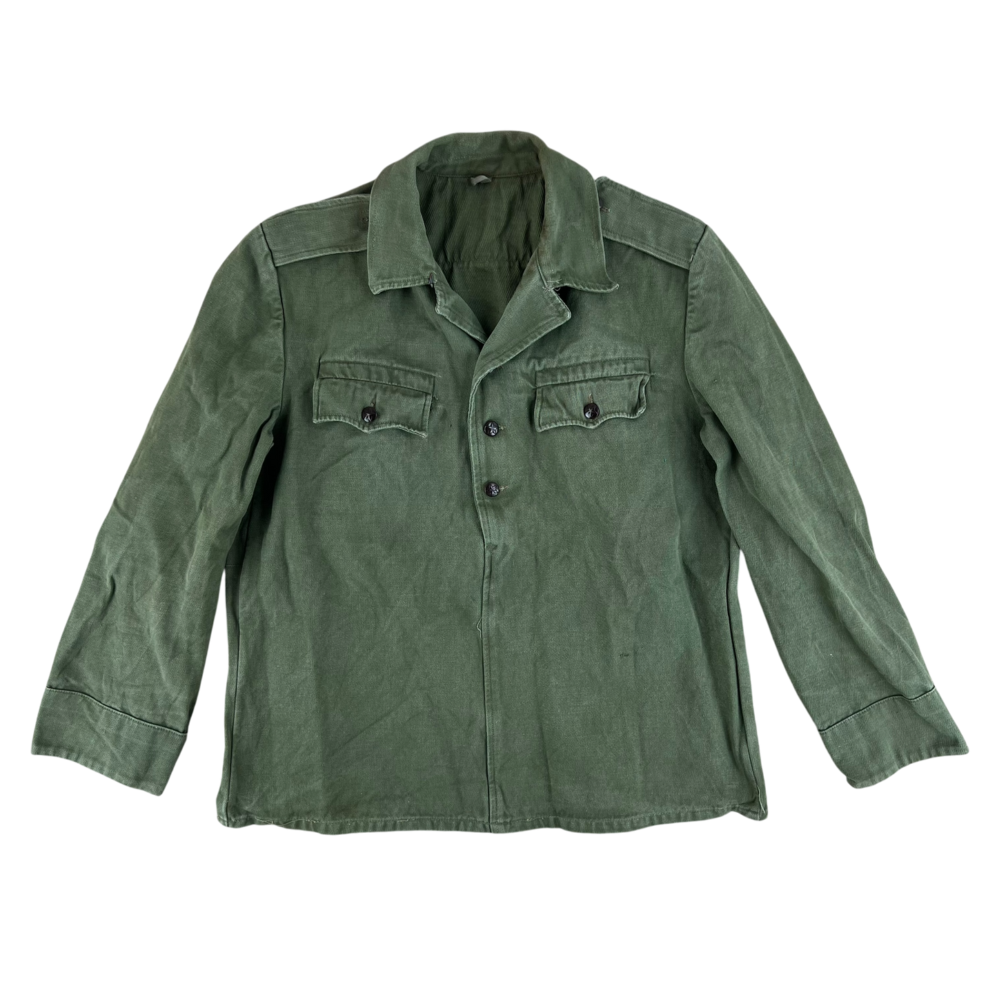 Bulgarian People's Army Olive Green Cossack Shirt - Medium
