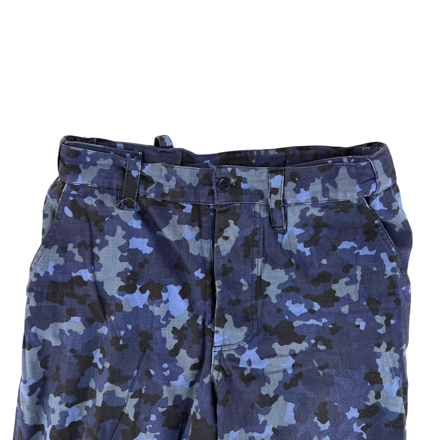 Romanian Navy M2017 Blue Camouflage Ripstop Trousers - W33 L28