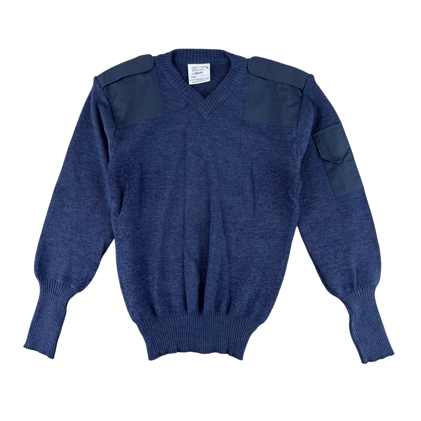 British RAF Wool V Neck Pullover Jersey Jumper - Medium 94cm