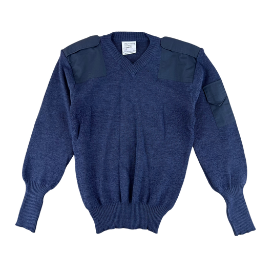 British RAF Wool V Neck Pullover Jersey Jumper - Medium 94cm