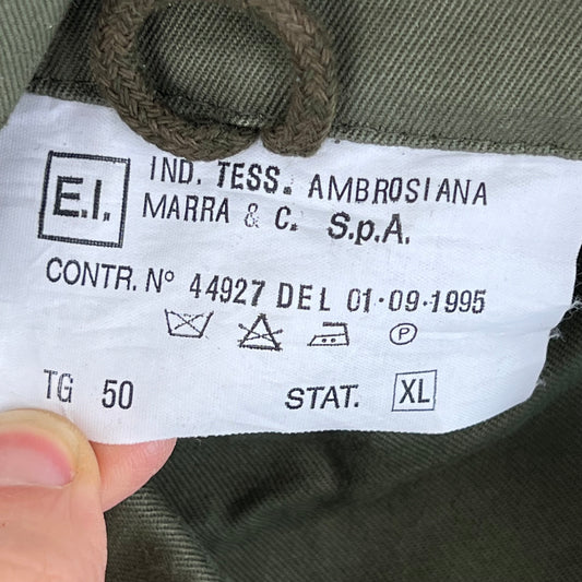 Italian Army Roma 75 Olive Green Drab Parka - Large