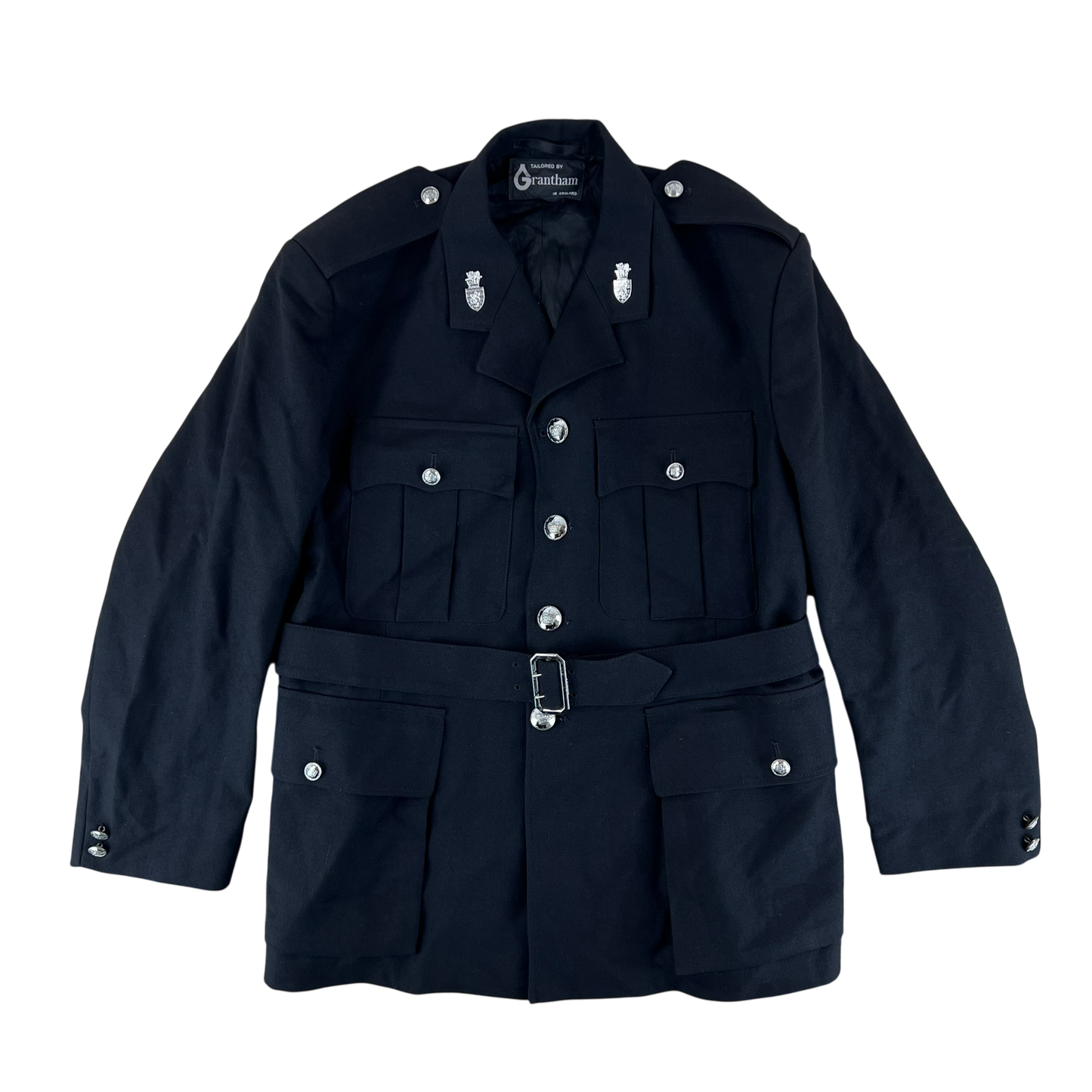 British Ministry of Defence Police Dress Jacket w/ Belt - Devon & Cornwall - Large