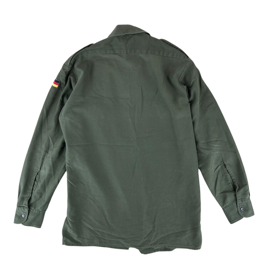 German Army Olive Green Long Sleeve Field Shirt - Medium GrNr3