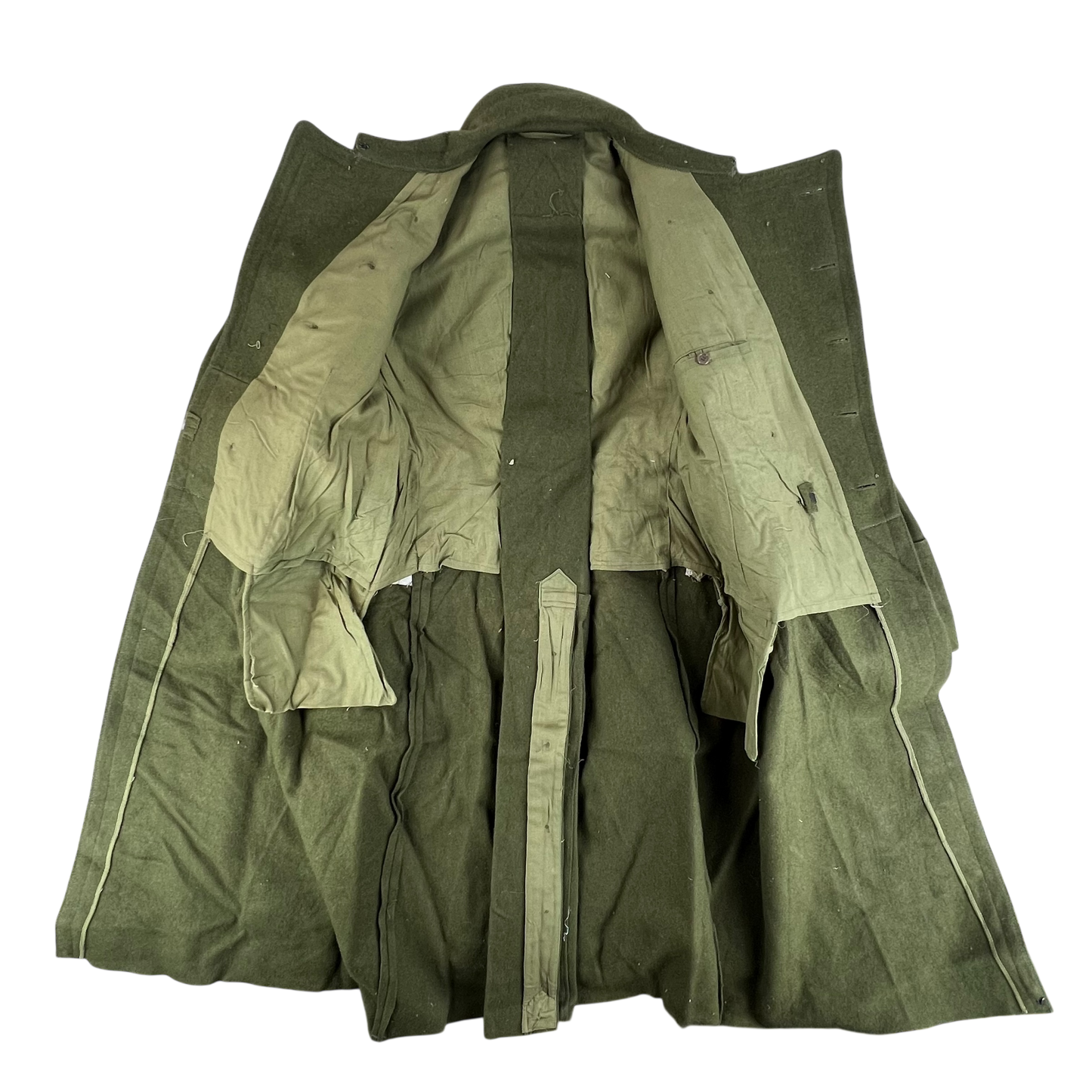 Romanian People's Army Khaki Wool Greatcoat - Medium