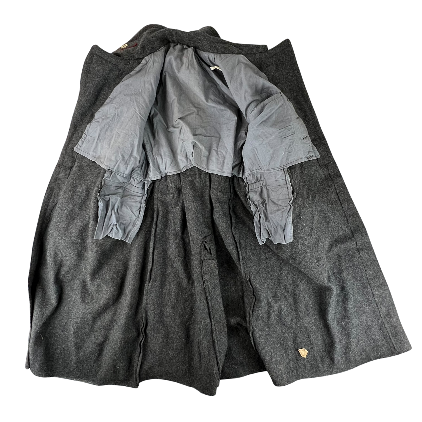 Bulgarian People's Army 70s Grey Wool Greatcoat - Medium