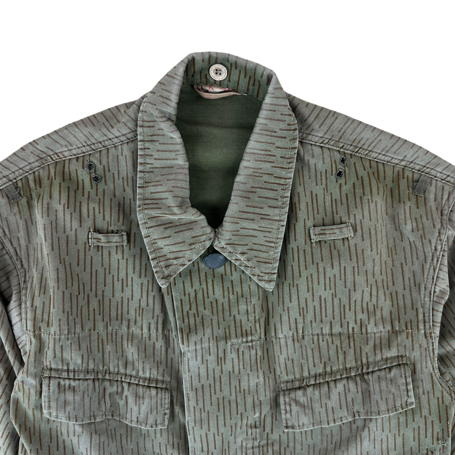 East German Army NVA DDR Raindrop Strichmuster Camouflage Jacket - Medium k44